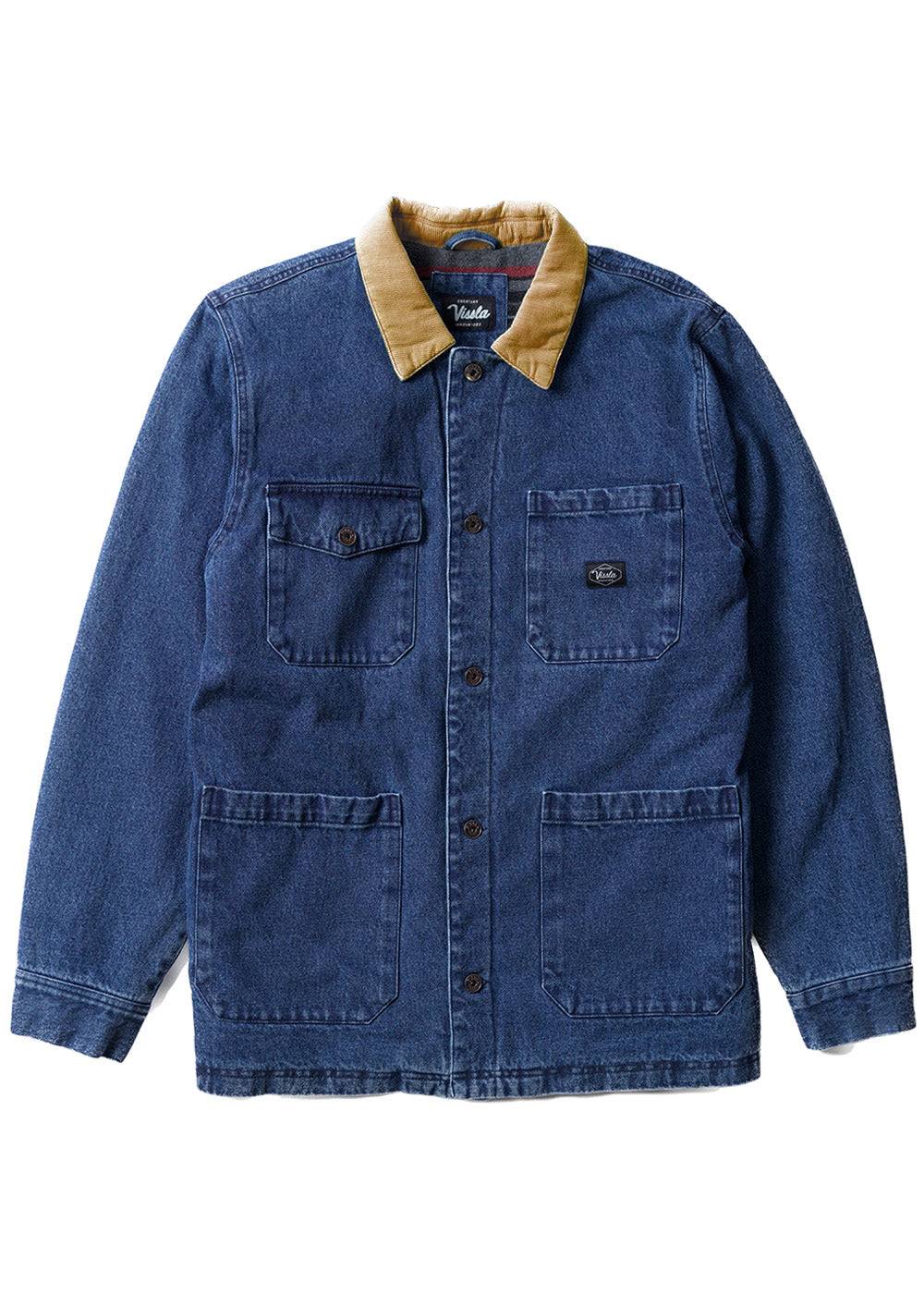 Vissla Peterson Water-Resistant Cotton Canvas Chore Coat for Men