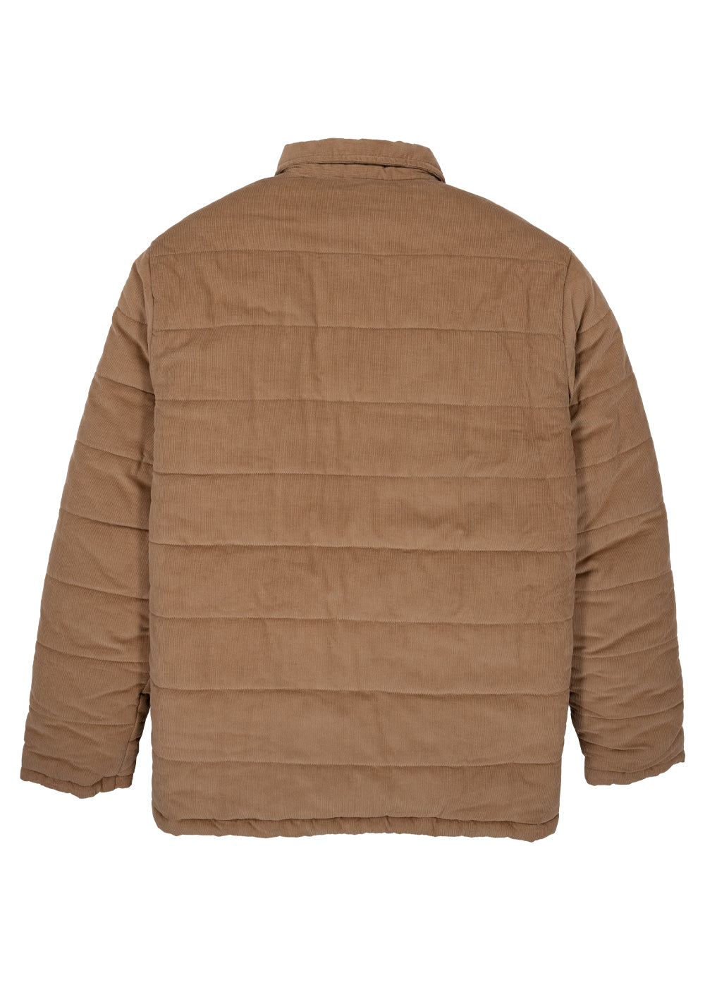 Vissla Paxon Organic Corduroy Puffer Jacket in Dark Sand for Men