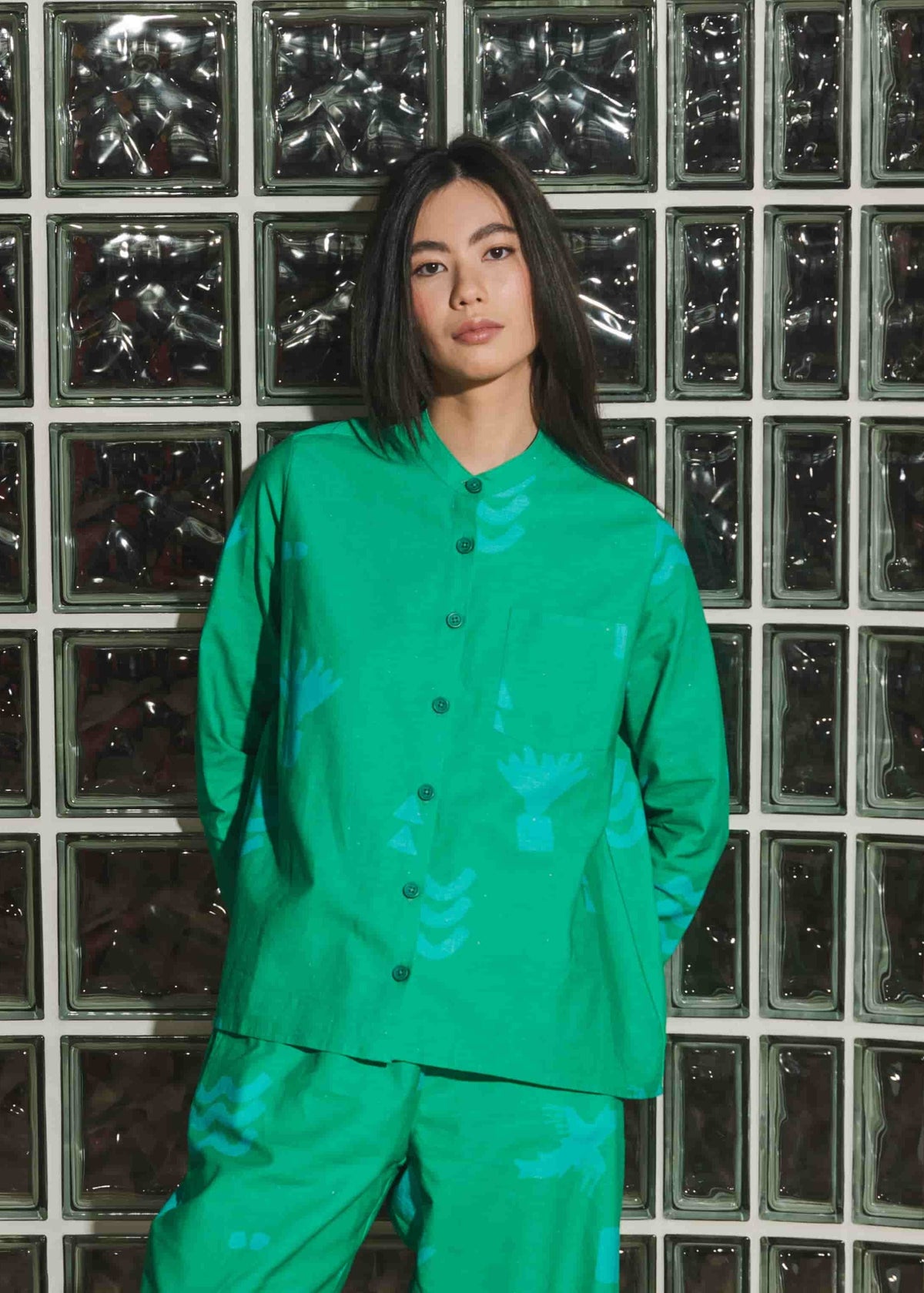 Wild Clouds Organic Cotton and Linen Shirt