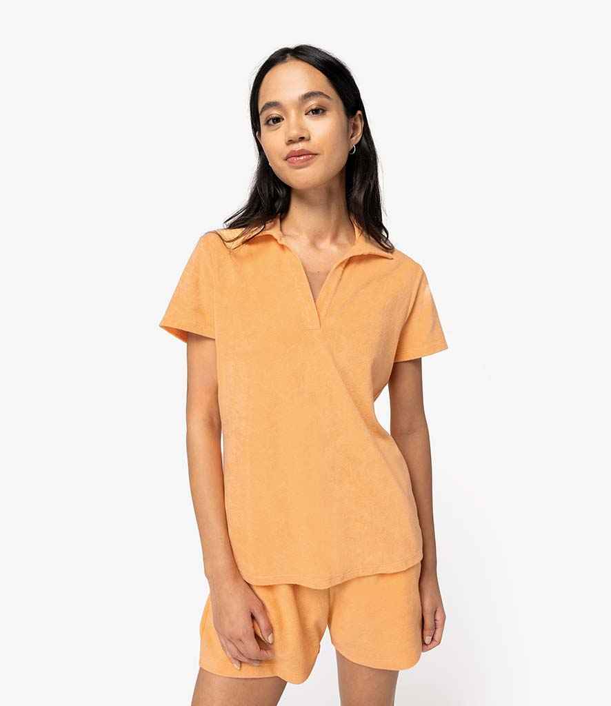 Organic Towel-feel Polo Shirt — Womens