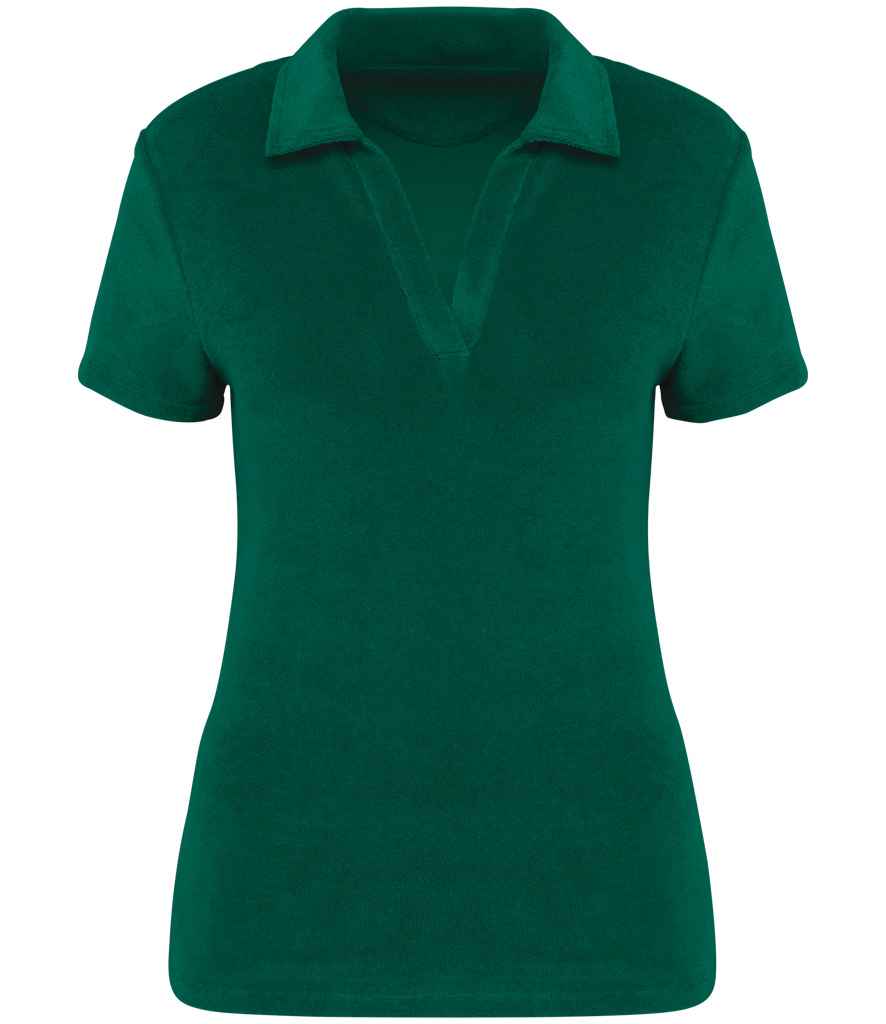 Organic Towel-feel Polo Shirt — Womens