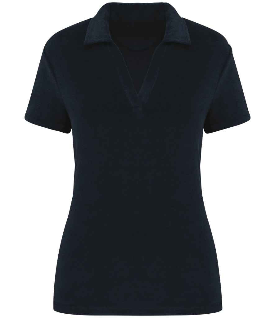 Organic Towel-feel Polo Shirt — Womens