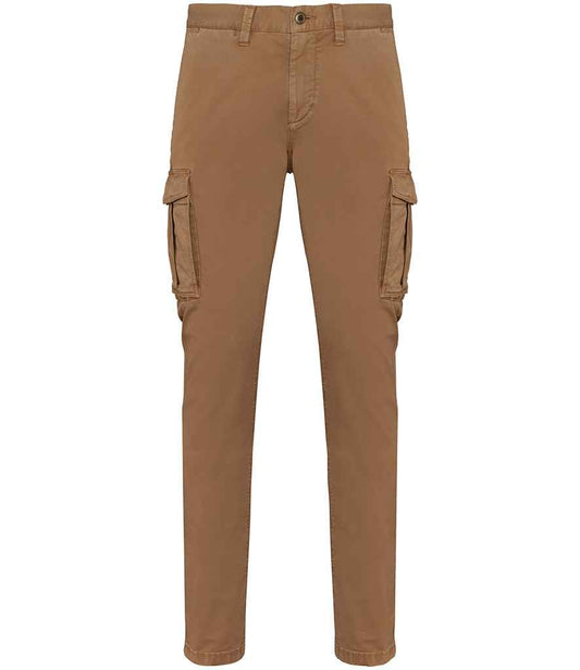 Organic Washed Cargo Trousers for Men