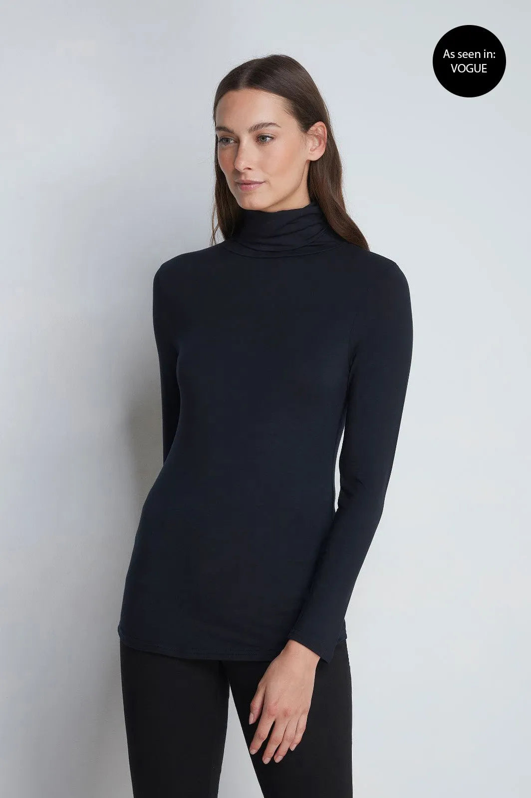 Lavender Hill Clothing Roll Neck Top in TENCEL™ Micro Modal