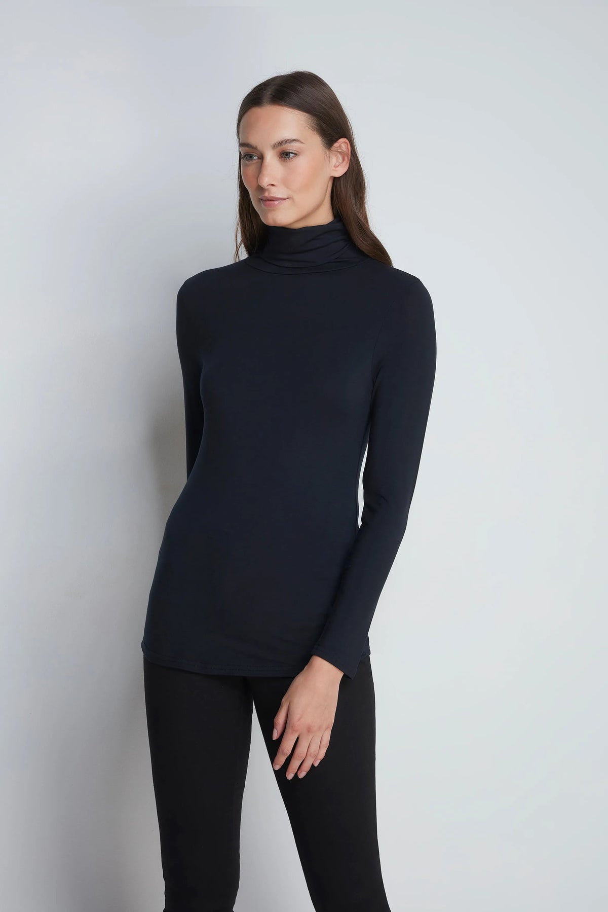 Lavender Hill Clothing Roll Neck Top in TENCEL™ Micro Modal