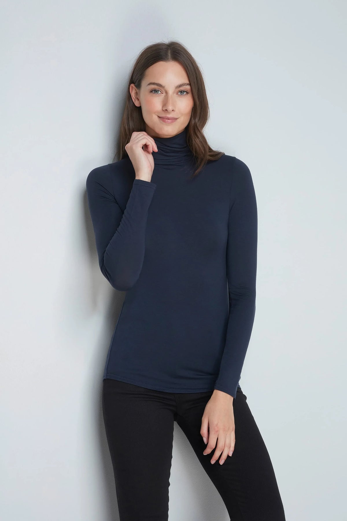 Lavender Hill Clothing Roll Neck Top in TENCEL™ Micro Modal