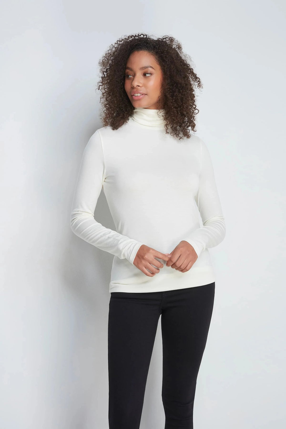 Lavender Hill Clothing Roll Neck Top in TENCEL™ Micro Modal