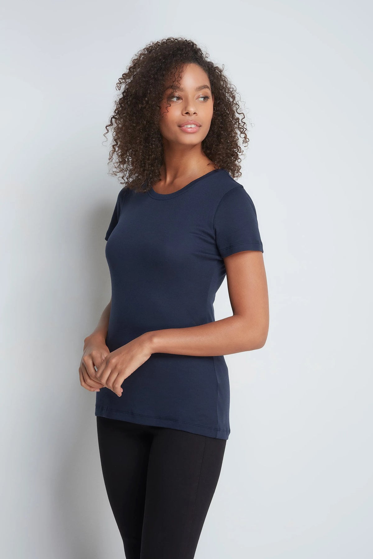 Lavender Hill Clothing Short Sleeve Crew Neck Cotton Modal T-Shirt