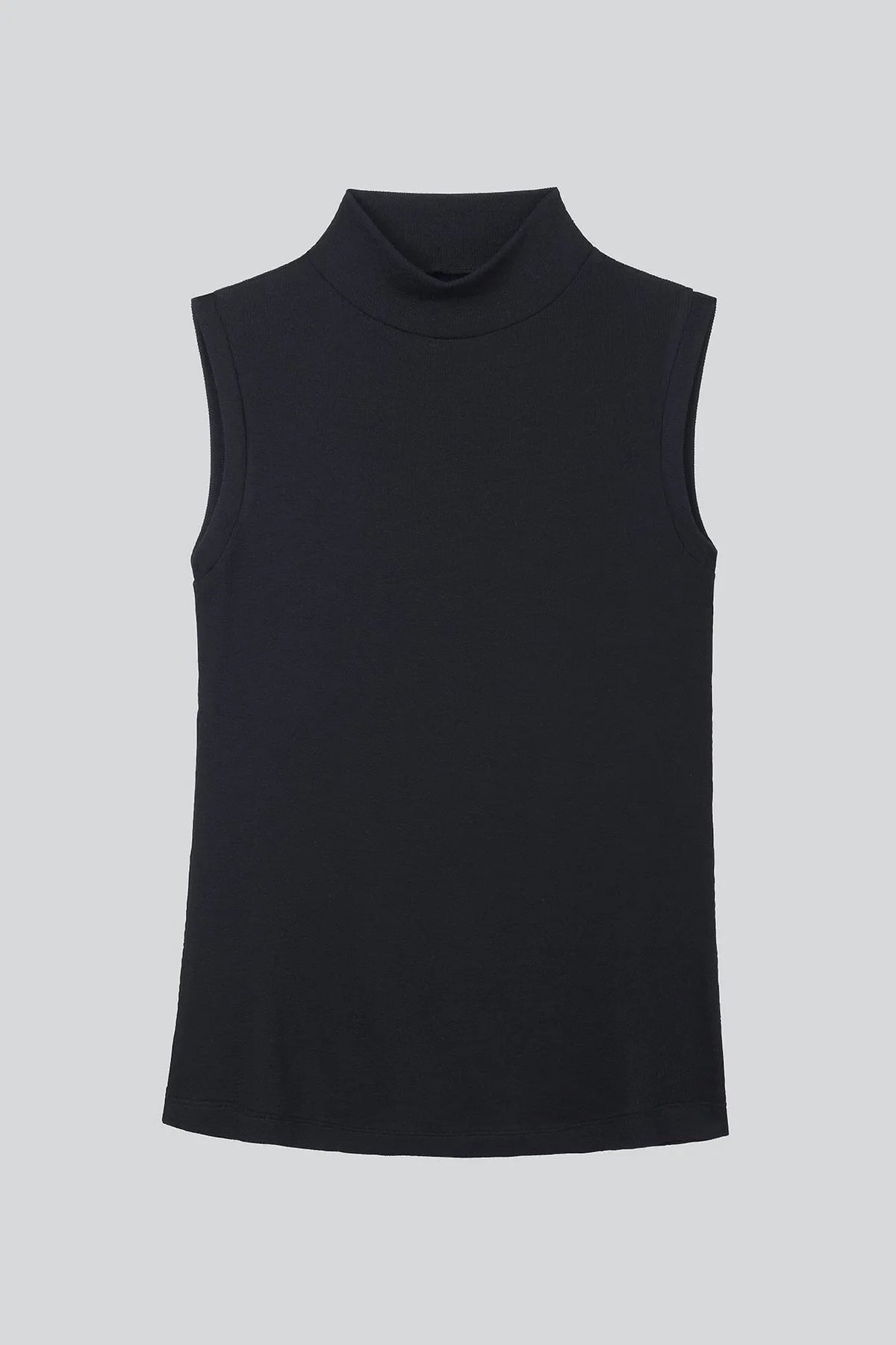 Lavender Hill Clothing Sleeveless Mock Neck Top in Micro Modal