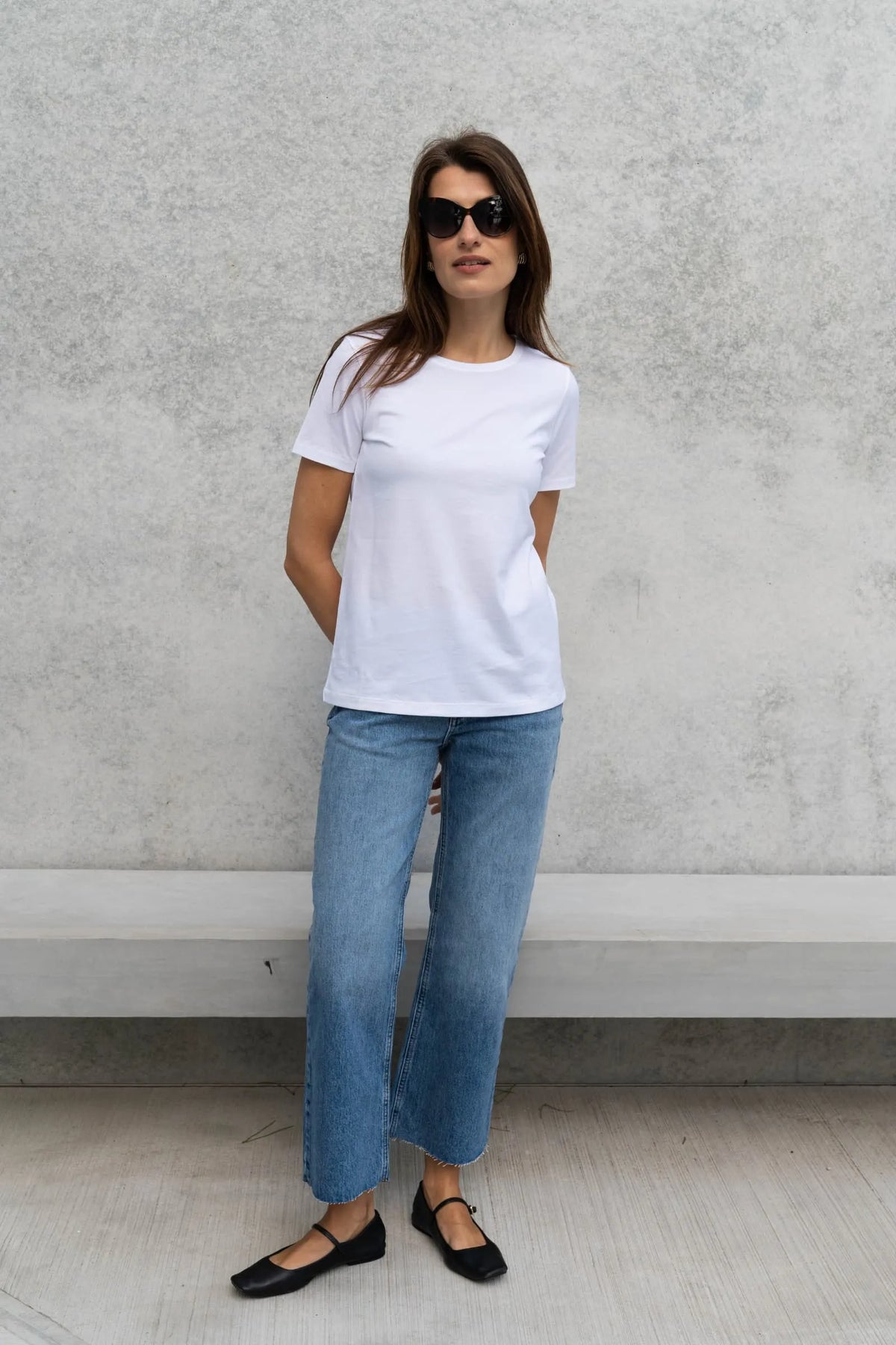 Lavender Hill Clothing Supima Cotton Crew Neck T-Shirt in White
