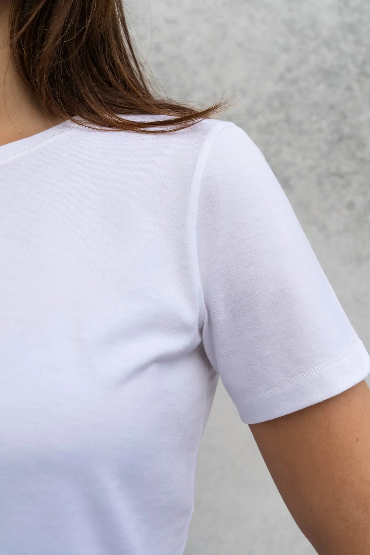 Lavender Hill Clothing Supima Cotton Crew Neck T-Shirt in White