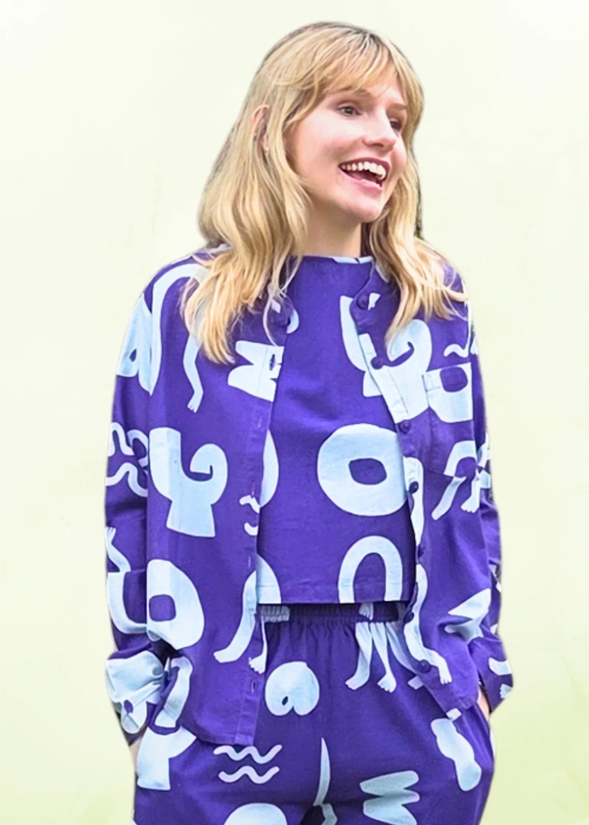 Wild Clouds Organic Cotton and Linen Shirt