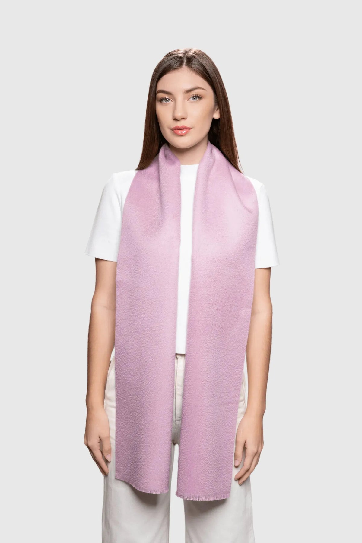 Lavender Hill Clothing Two Tone Baby Suri Alpaca Reversible Scarf