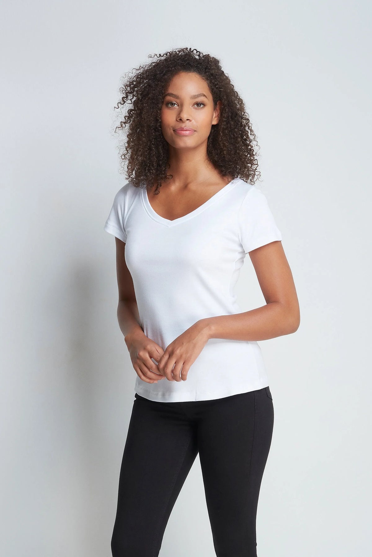 Lavender Hill Clothing V-Neck Cotton Modal Blend T-Shirt