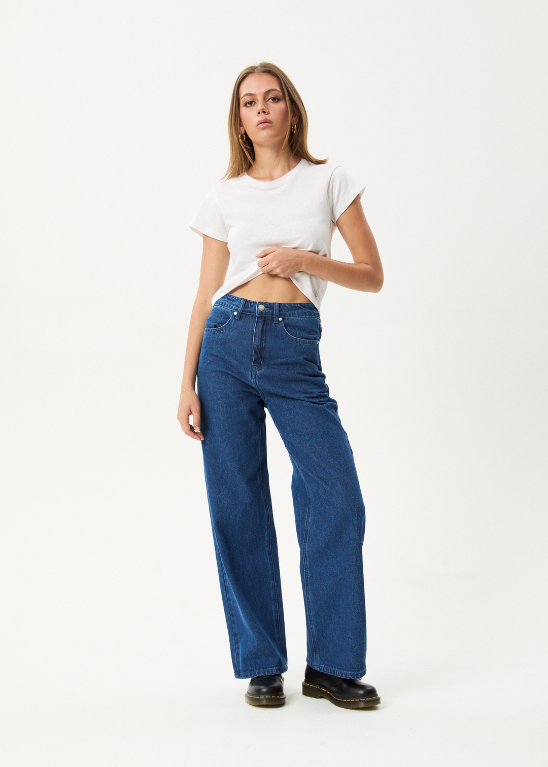 Afends Bella Denim Wide Leg Baggy Jean