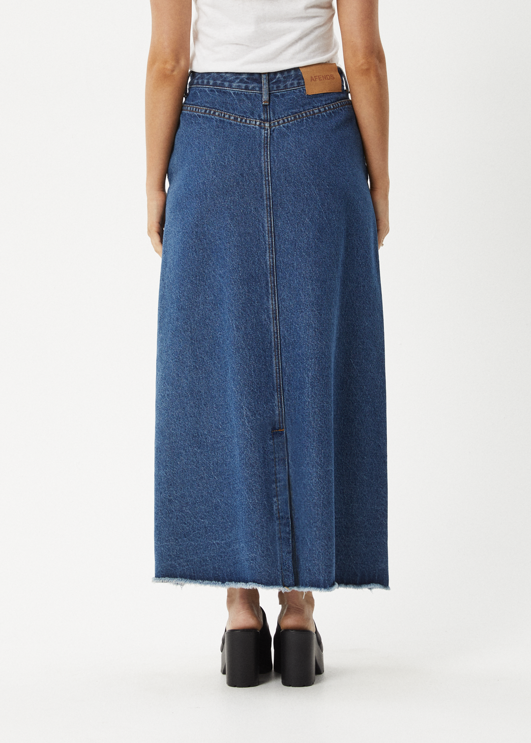 Afends Chichi Denim Midi Skirt