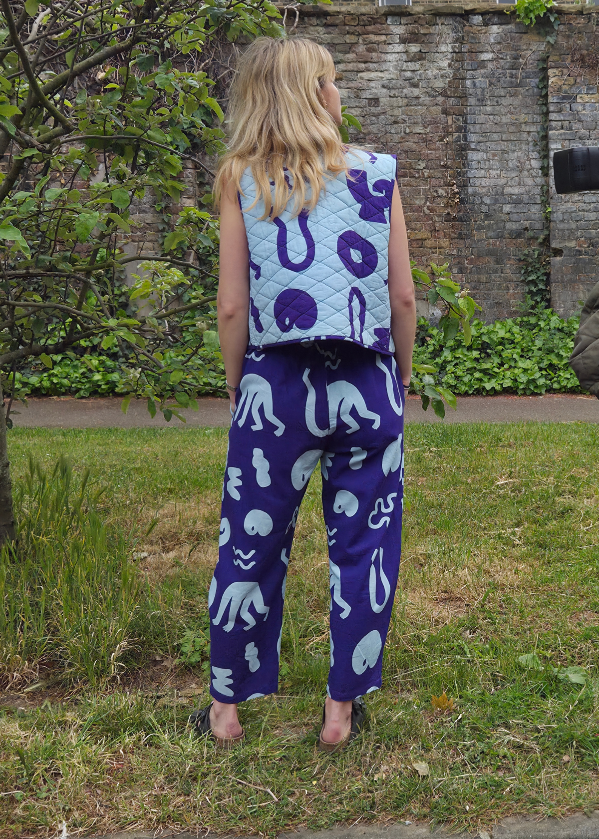 Wild Clouds Organic Cotton and Linen Balloon Trousers