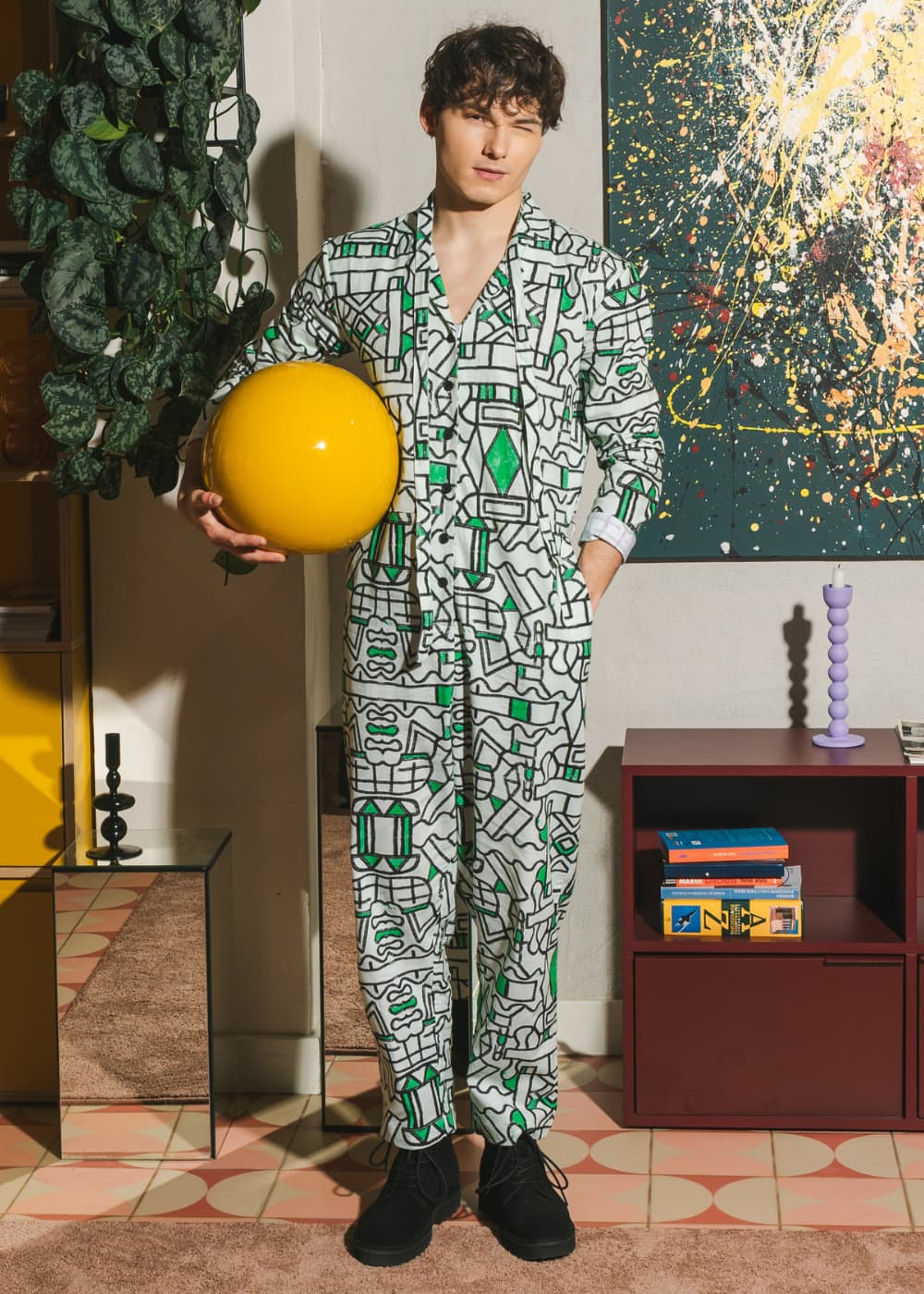Wild Clouds Organic Cotton & Linen Jumpsuit