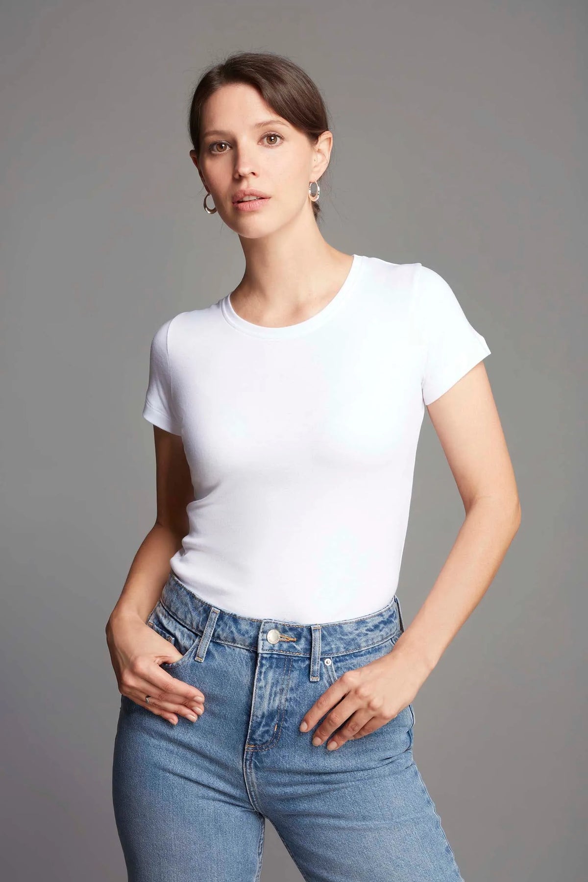 Lavender Hill Clothing Short Sleeve Crew Neck Cotton Modal T-Shirt