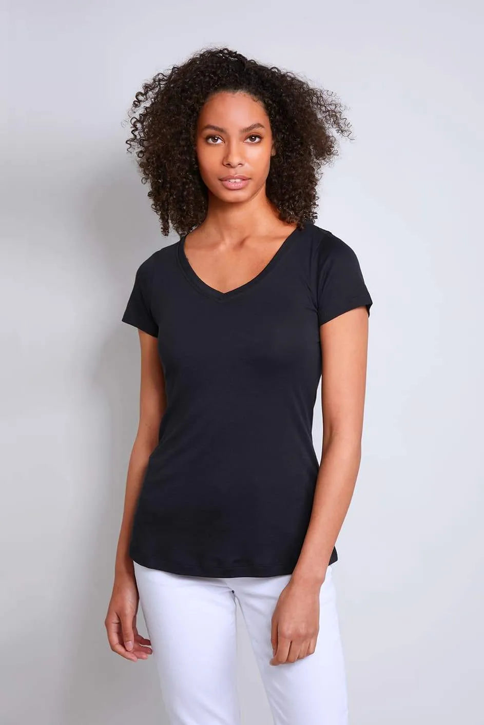 Lavender Hill Clothing V-Neck Cotton Modal Blend T-Shirt