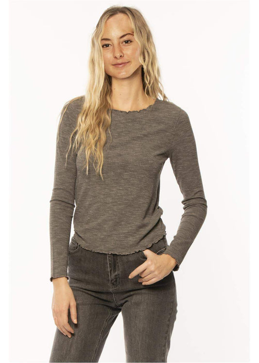 Sisstrevolution Angelica Long Sleeve Knit Top