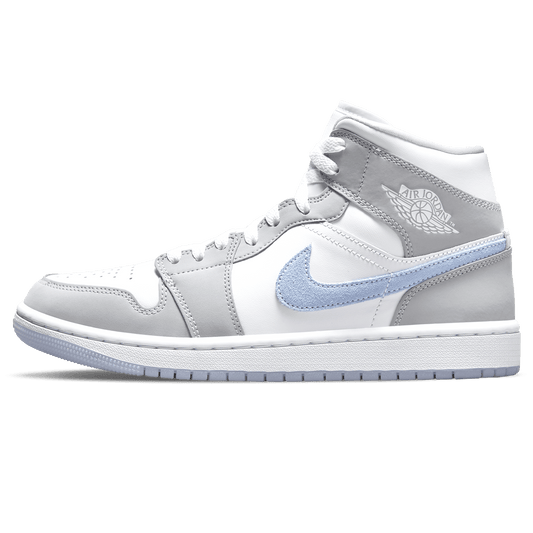 Air Jordan 1 Mid Wmns 'White Wolf Grey' - Bascora