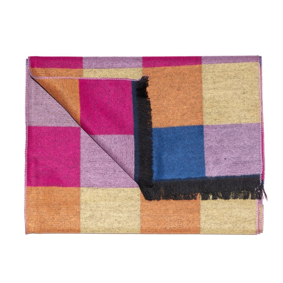Bamboo Scarf – Bright Check - Bascora