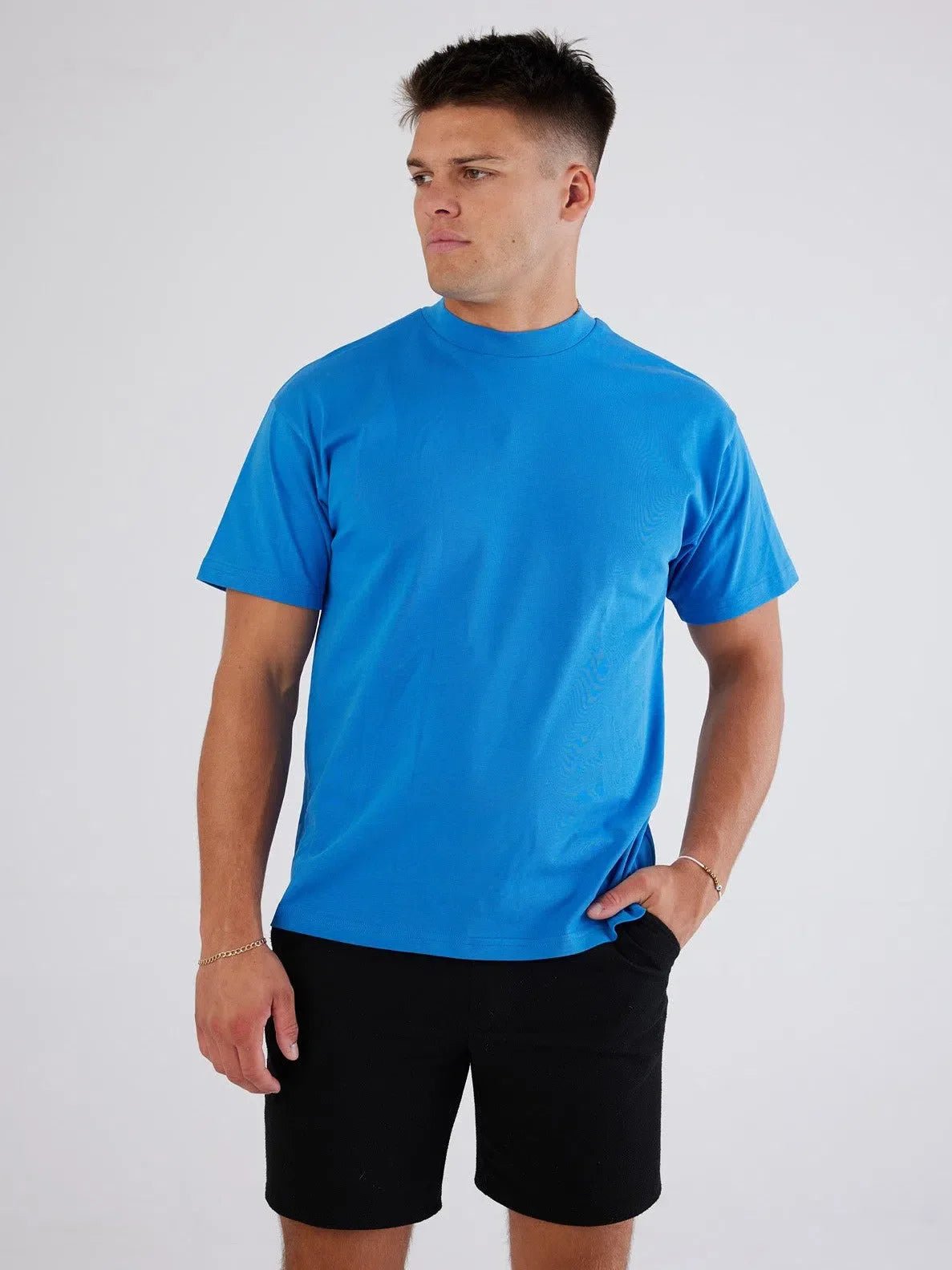 Blue Positano Big Logo T-Shirt - Bascora