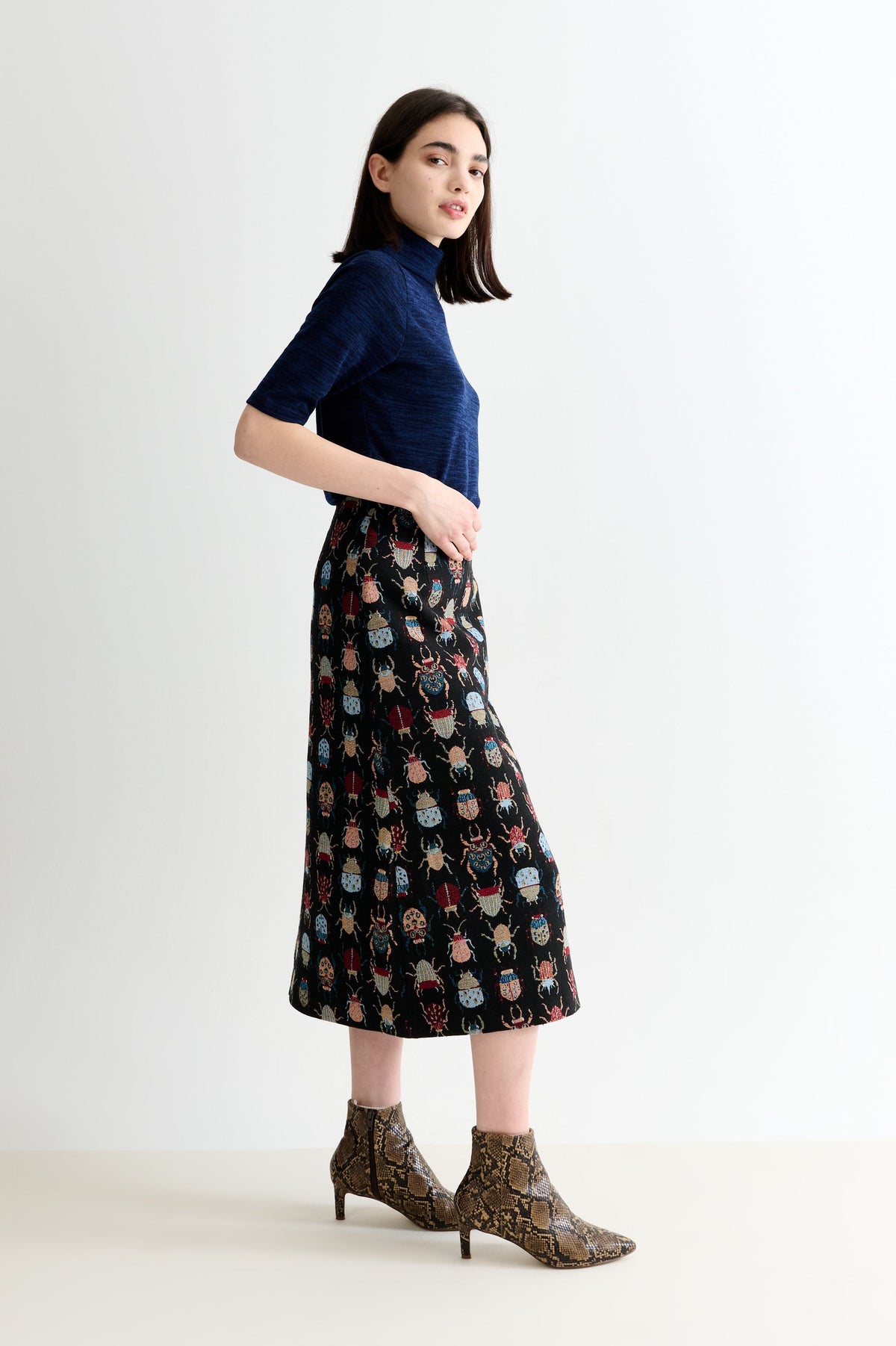Buffy Beetlejuice Jacquard Midi Skirt – Multicoloured - Bascora