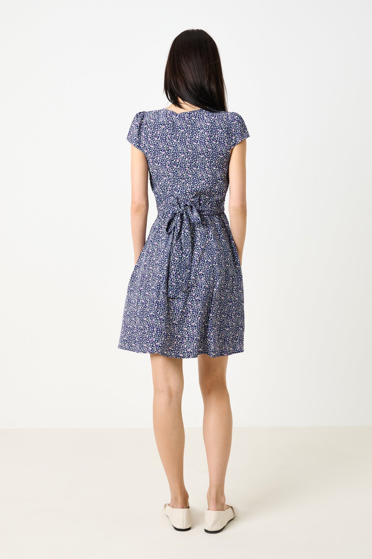 Cathleen Mini Tea Dress Ditsy Floral - Bascora