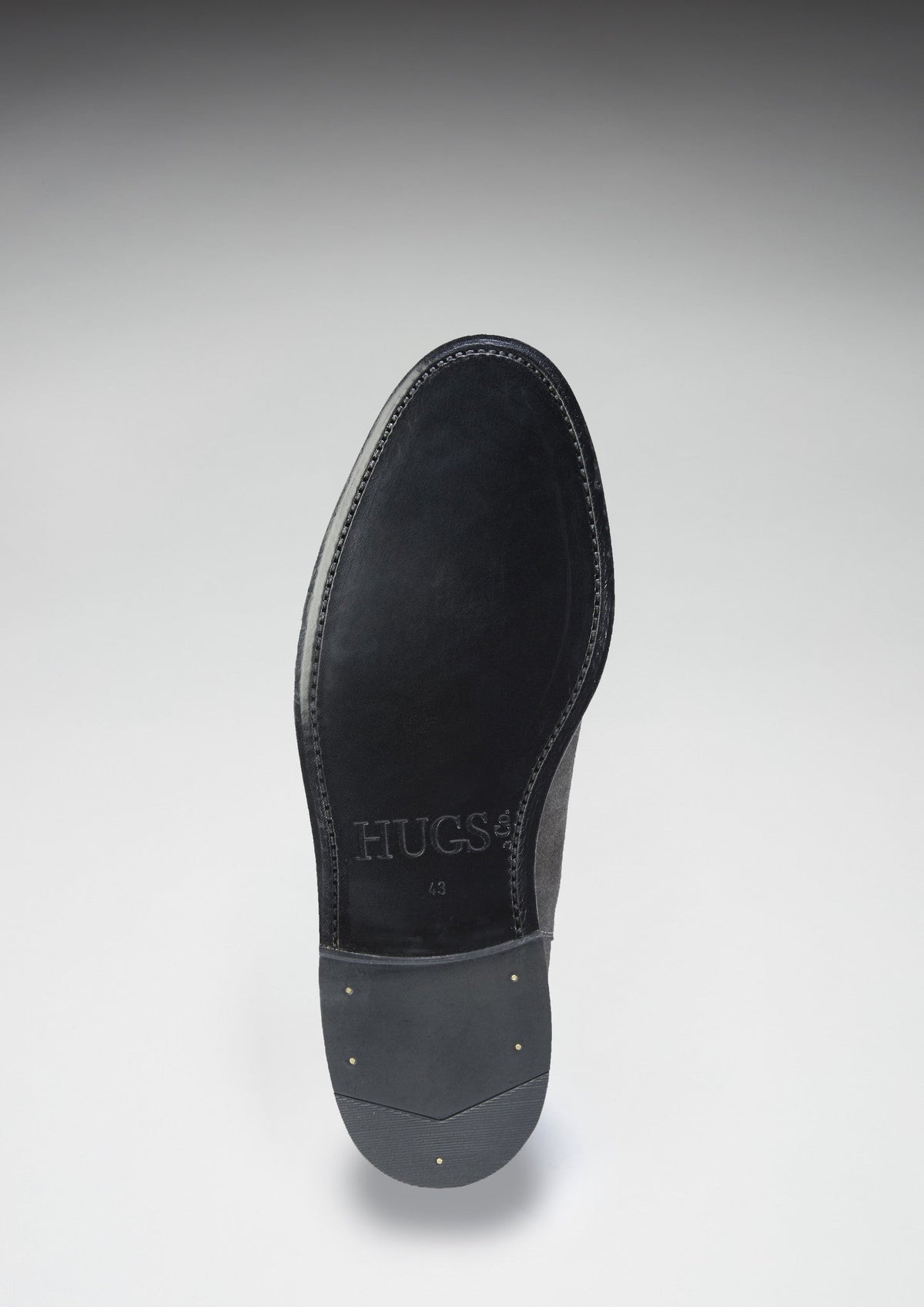 Hugs & Co. Slate Grey Suede Chelsea Boots with Goodyear Welted Leather Sole for Men