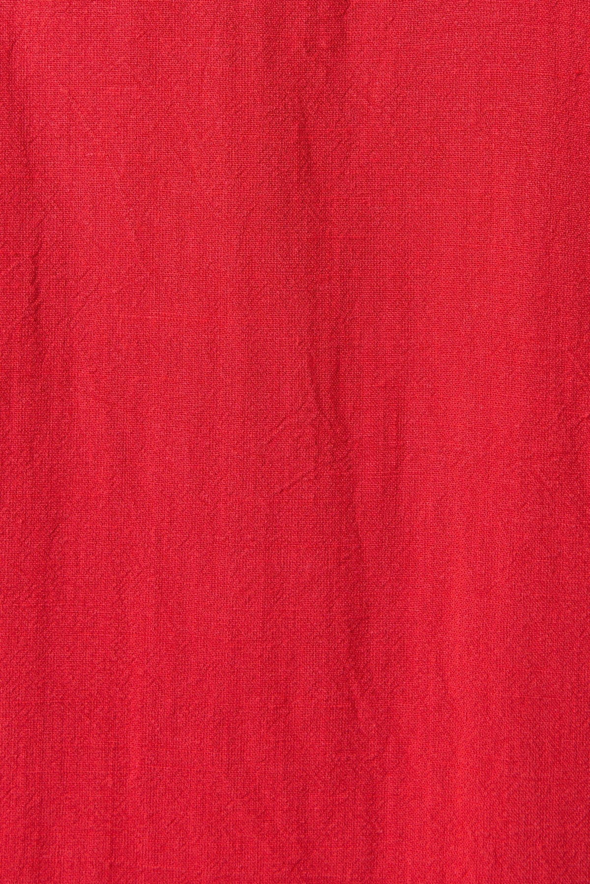 Clover Linen Mix Midi Sundress - Red - Bascora