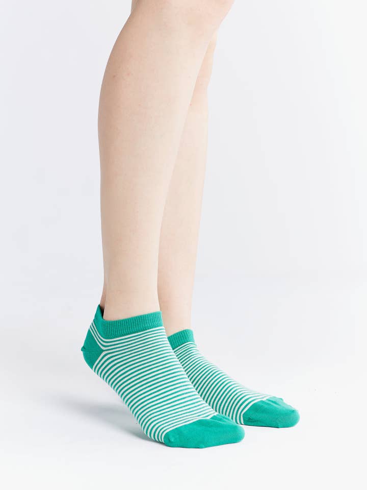 Earth Wardrobe Organic Cotton Trainer Socks: 6-Pack