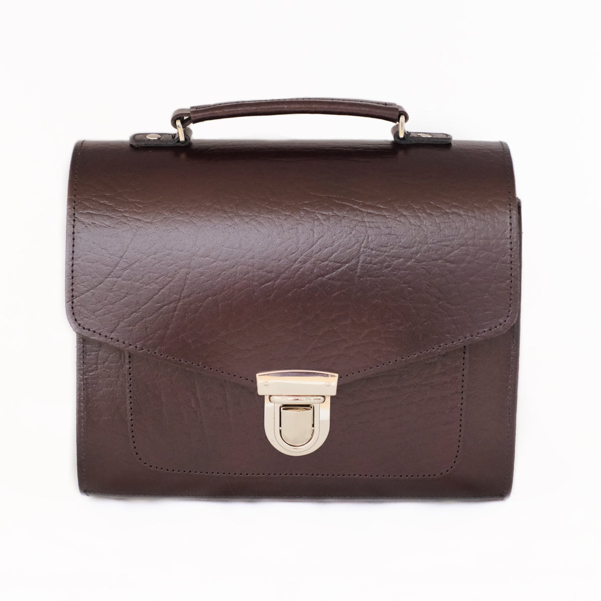 Executive Handmade Leather Sugarcube Grande - Marsala Red - Bascora