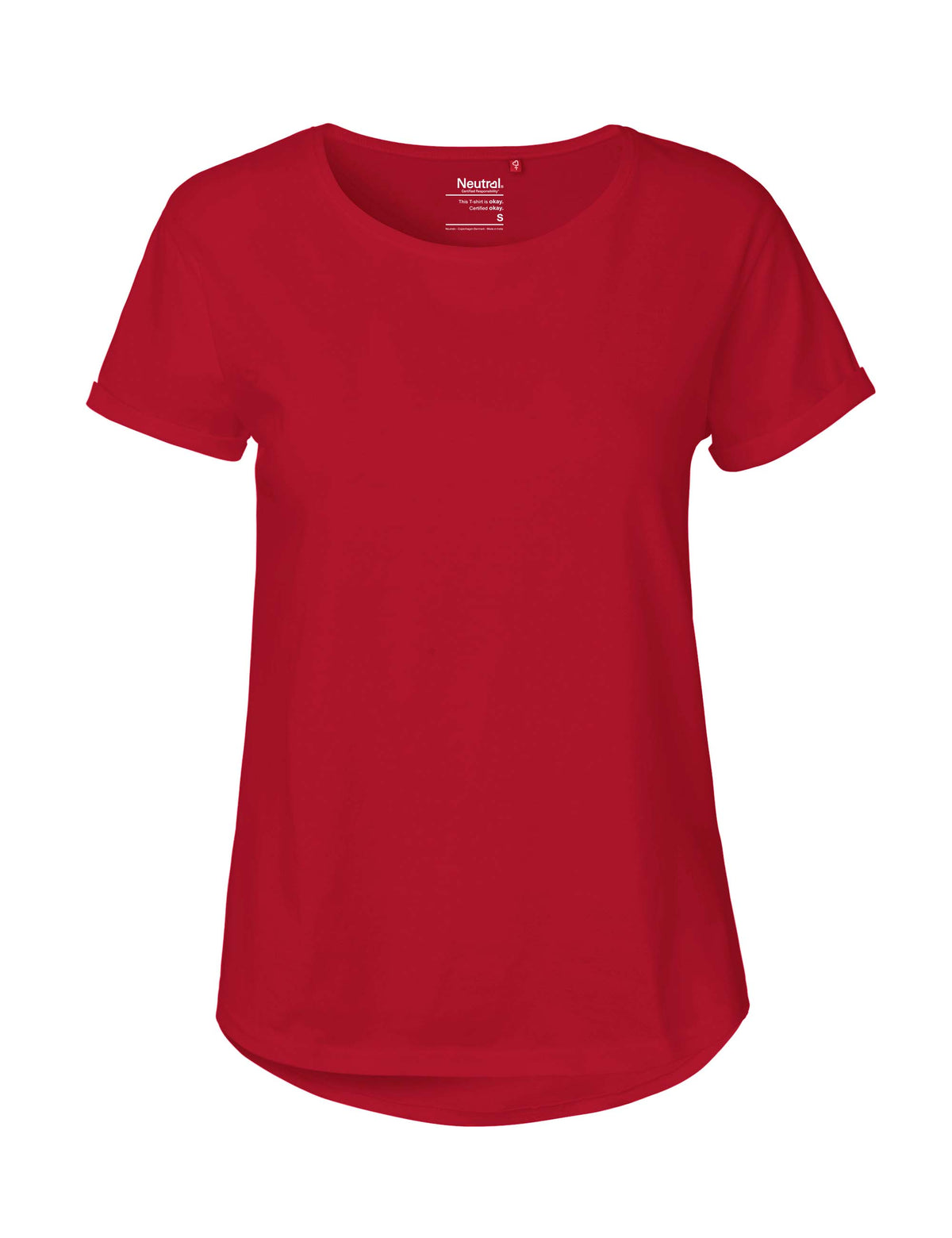 Fairtrade Organic Roll Up Sleeve T-shirt – Women's - Bascora