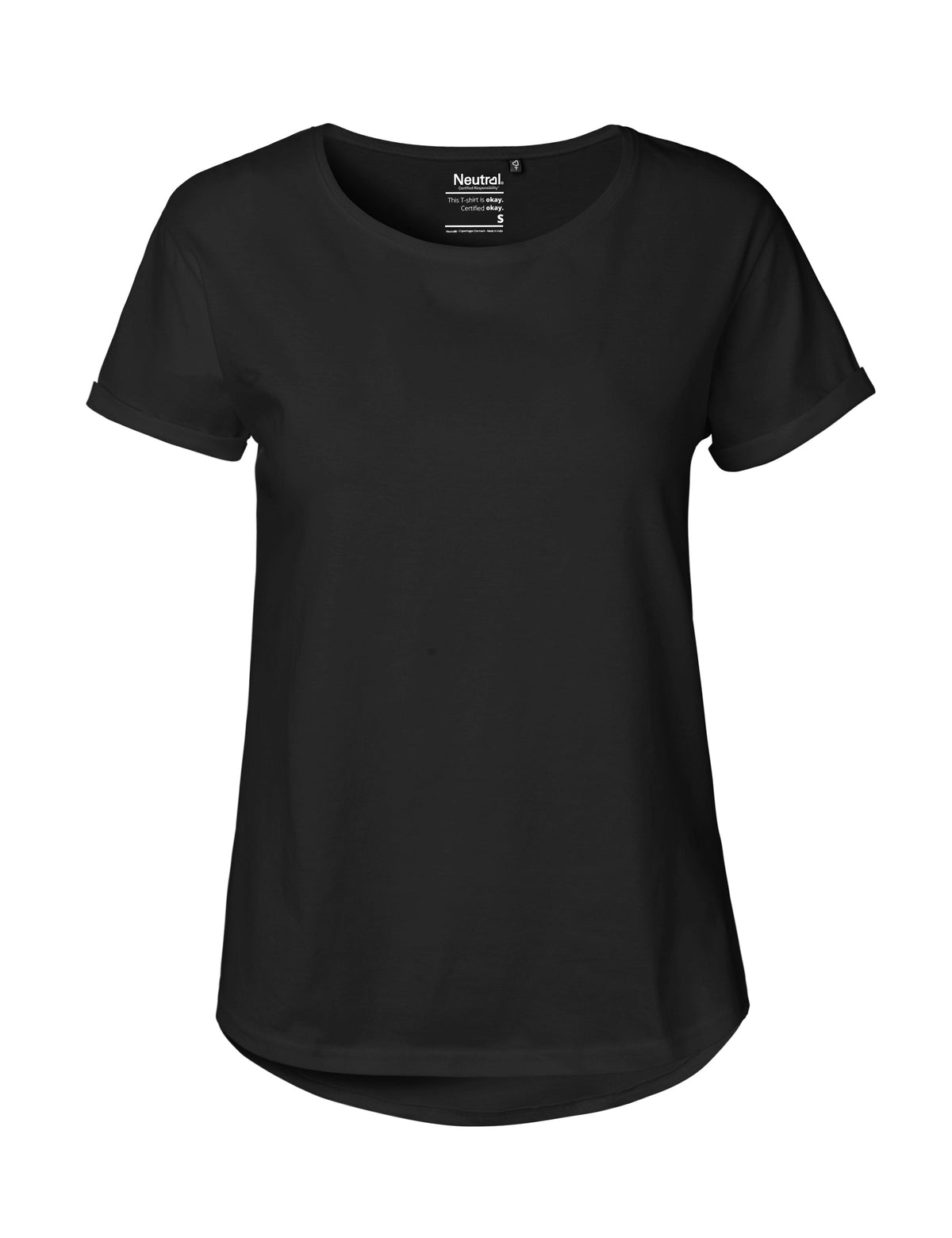 Fairtrade Organic Roll Up Sleeve T-shirt – Women's - Bascora