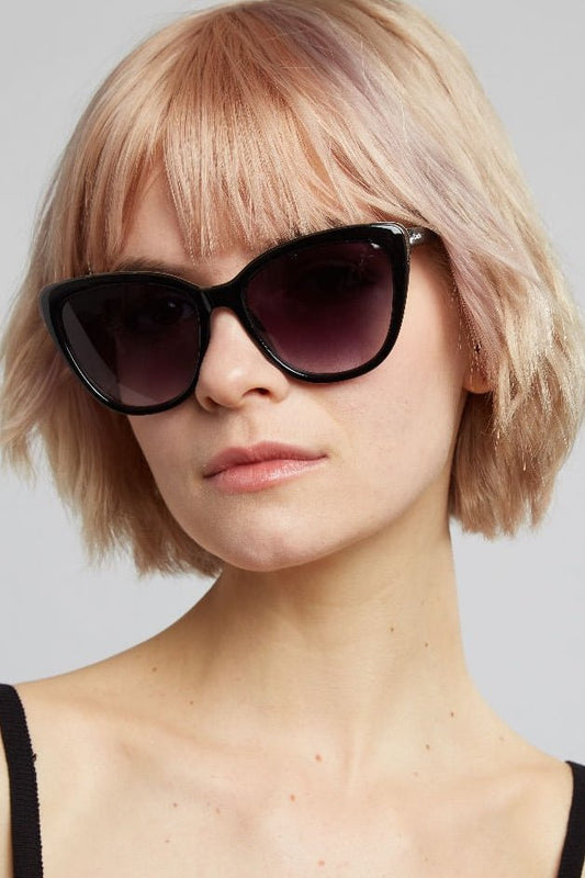 Gail Cat Eye Detail Sunglasses - Bascora