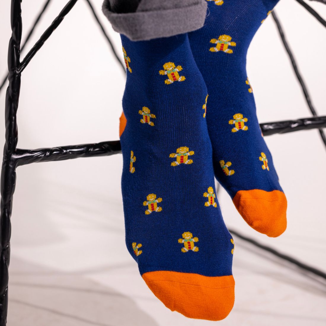 Gingerbread Men Matching Bamboo Socks – Adult & Child - Bascora