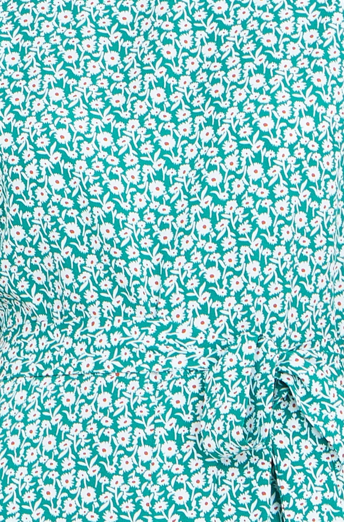 Green Ditsy Culotte Jumpsuit - Bascora