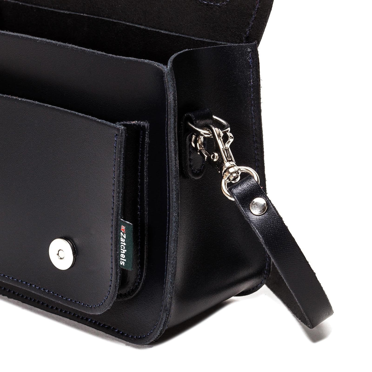 Handmade Leather Micro Satchel Black