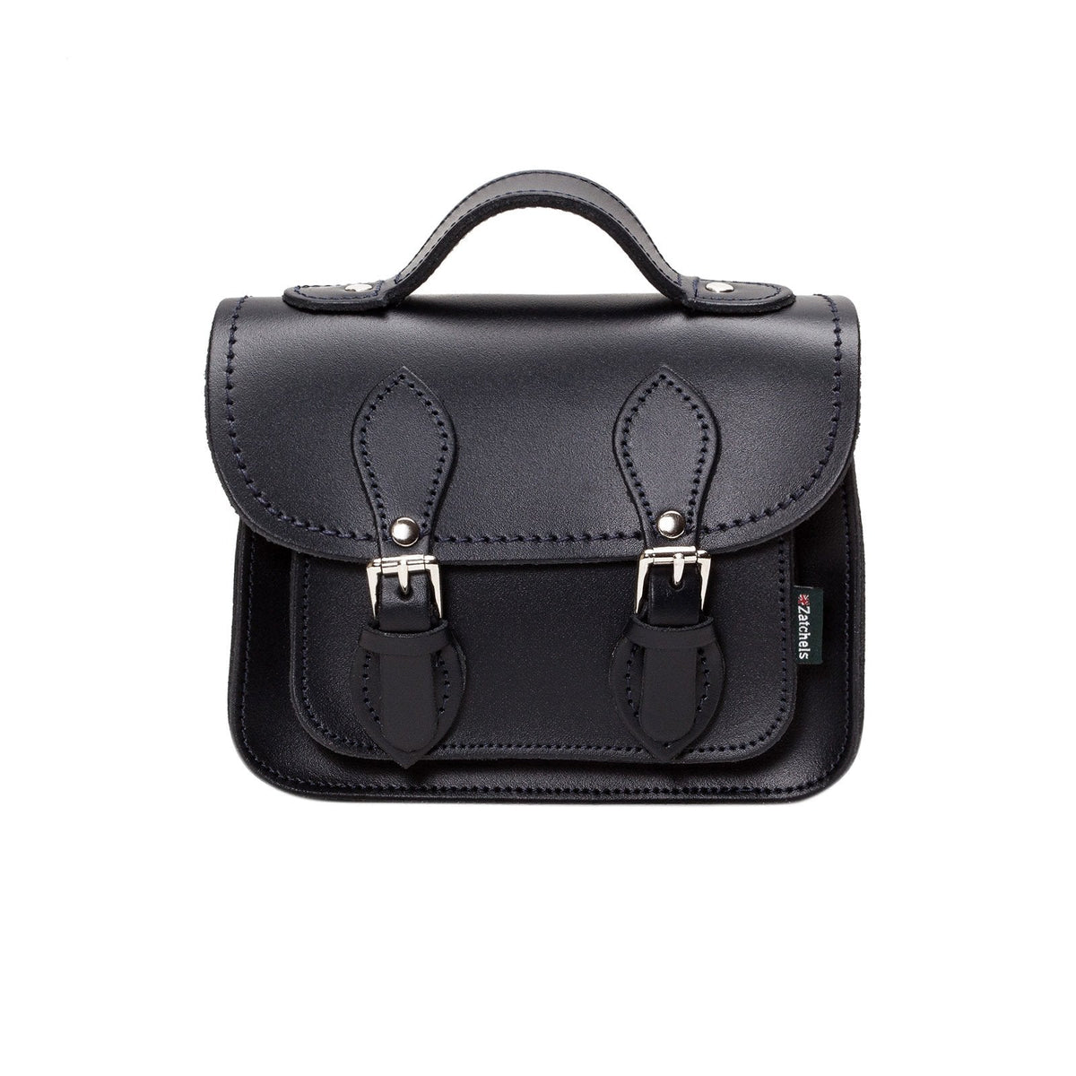 Handmade Leather Micro Satchel Black