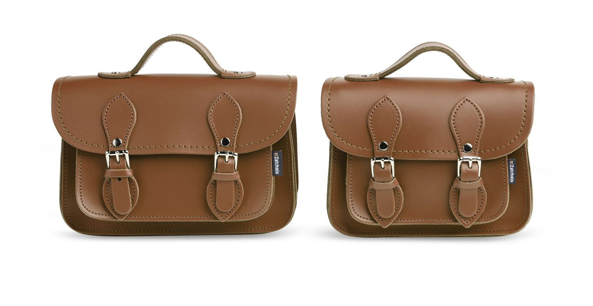 Handmade Leather Micro Satchel Chestnut