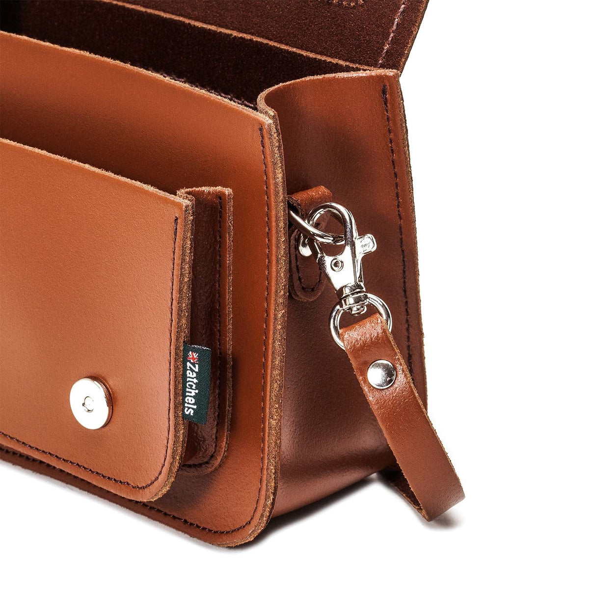 Handmade Leather Micro Satchel Chestnut