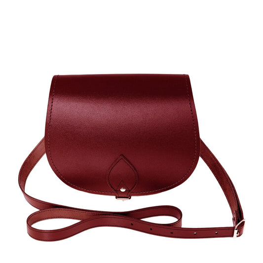 Handmade Leather Saddle Bag - Oxblood - Bascora