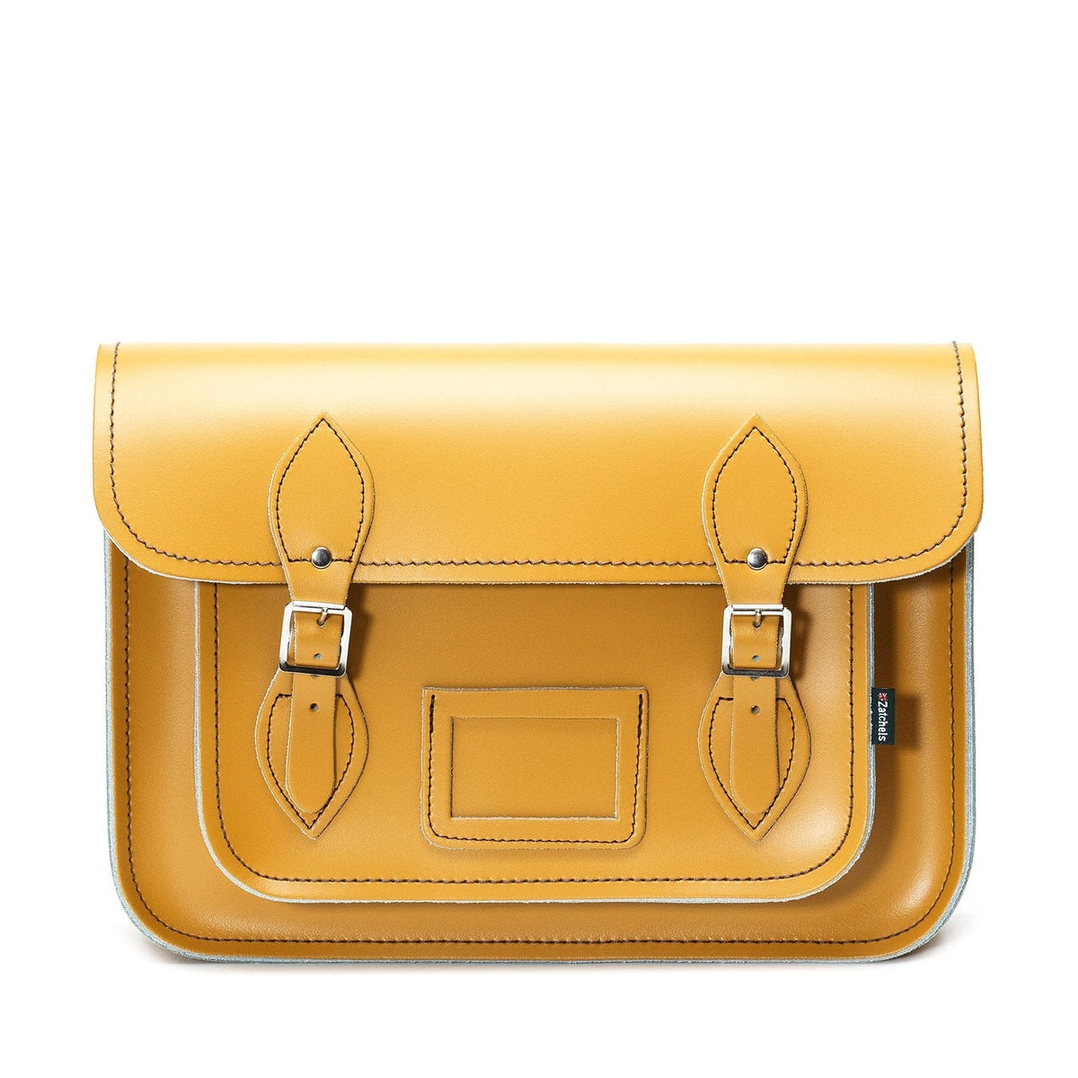 Handmade Leather Satchel - Yellow Ochre - Bascora