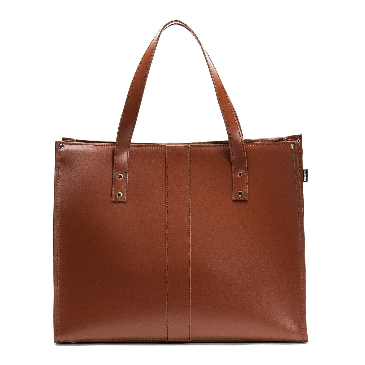 Handmade Leather Shopper – Chestnut - Bascora