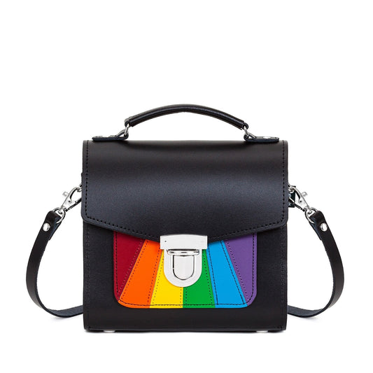 Handmade Leather Sugarcube Handbag - Pride - Bascora