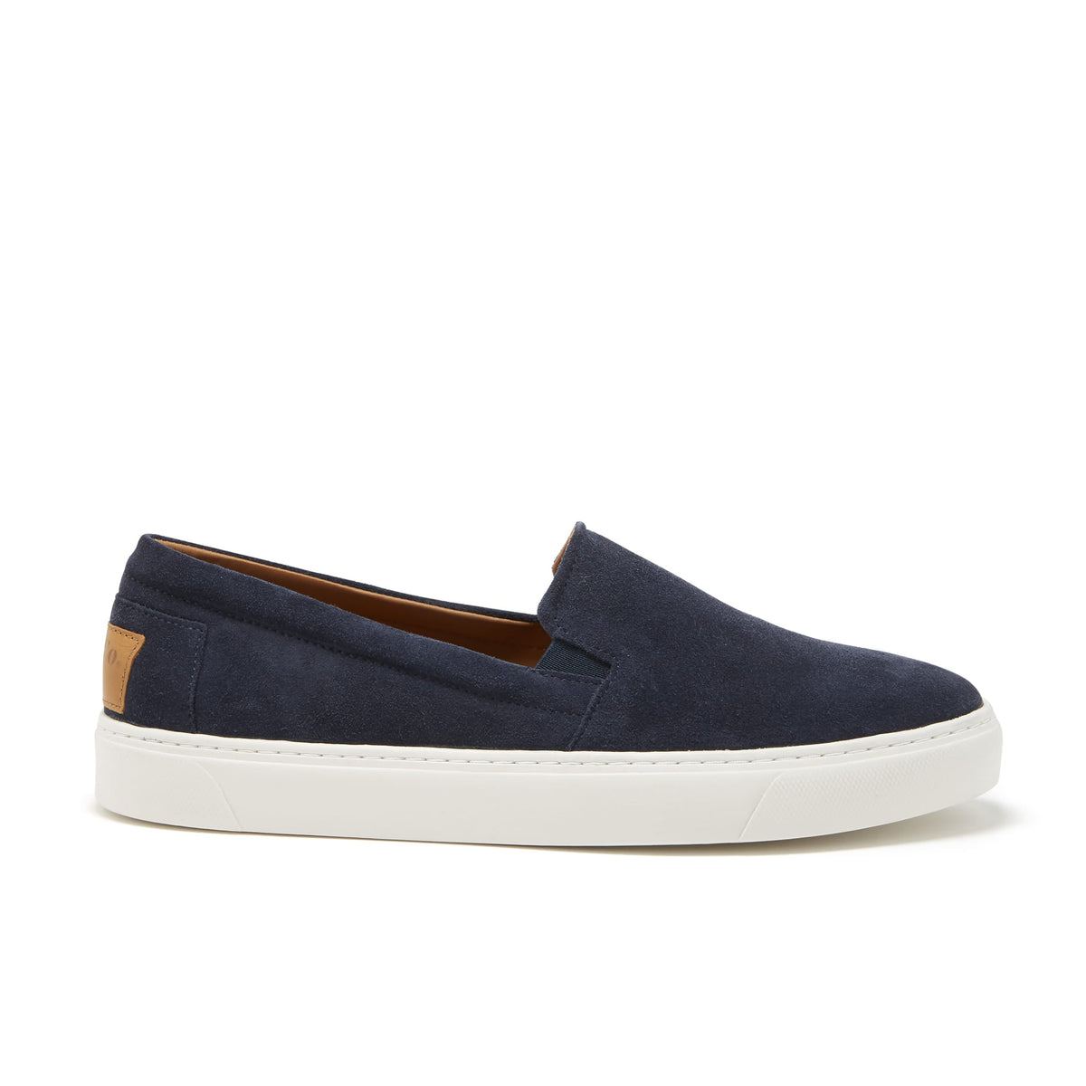 Hugs & Co. Navy Blue Suede Slip-On Sneakers for Men with Vibram Sole