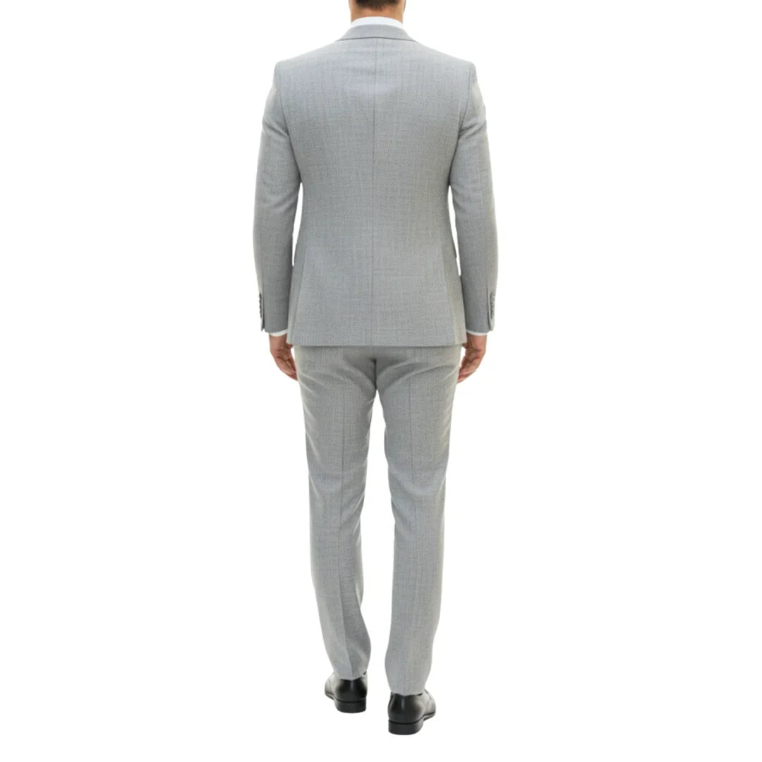 Men's 3 Piece Grey Tailored Fit Suit