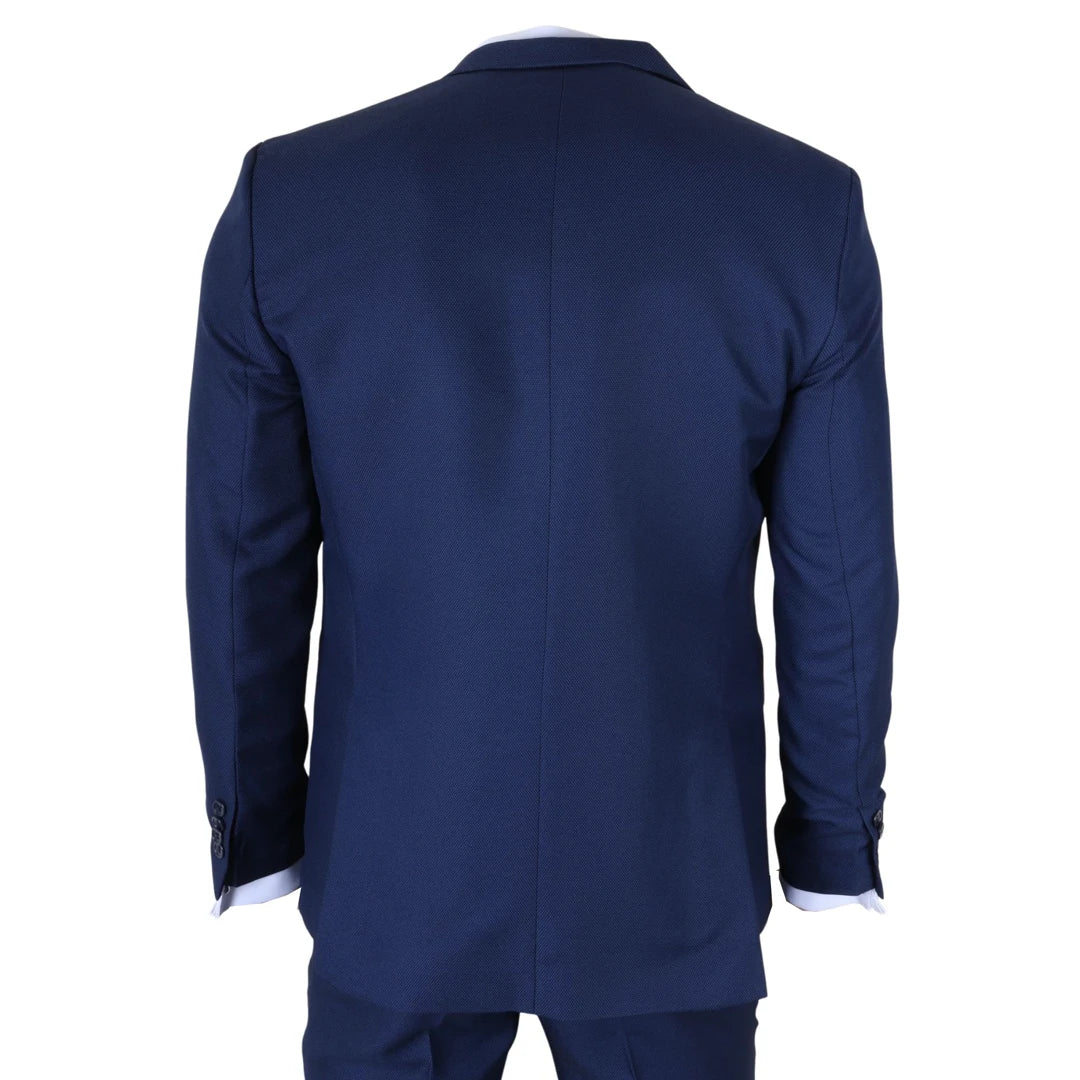 Men's Blue 3 Piece Tailored Fit Suit